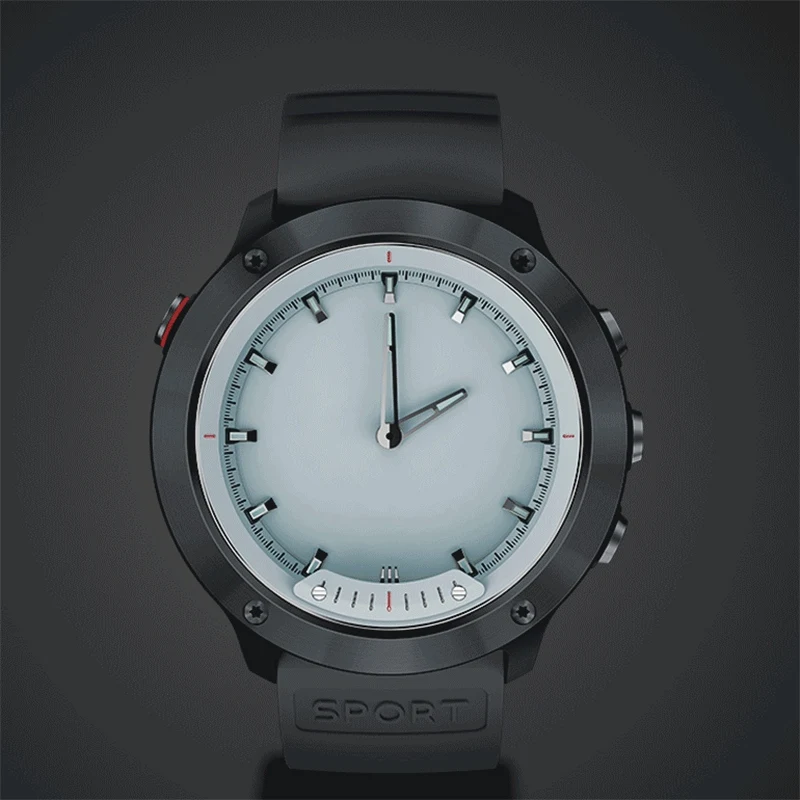

M5 Smart Watch Transparent Screen Smart Band Ip68 Waterproof Heart Rate Monitor Hybrid Smart Wristband(Black)