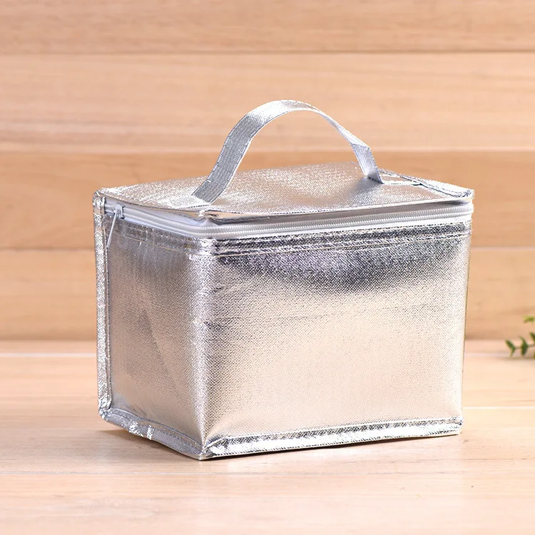 

Laser Lunch Food Box Bag Fashion Insulated Thermal Food Picnic Lunch Bags for Women kids Men Cooler Tote Bag Case