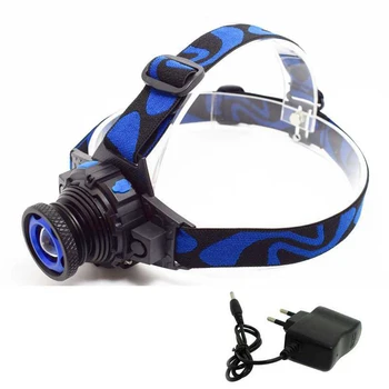 

Zoomable Q5 LED Head Torch Frontal Flashlight 3 Modes Rechargeable Headlamp Camping Running Headlight Built in Battery