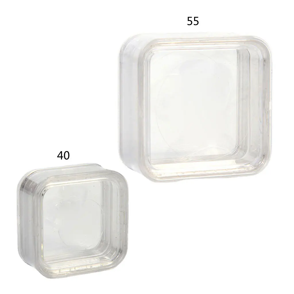 Elasticity Membrane Jewelry Storage Box Floating Frames Box Clear Container Rack for Ring Necklace Earring Stamps Coin