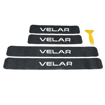 

4Pcs Car Stickers For Land Rover Velar Upscale Door Sill Scuff Plate Cover Decoration Sticker For Car Accessories Interior