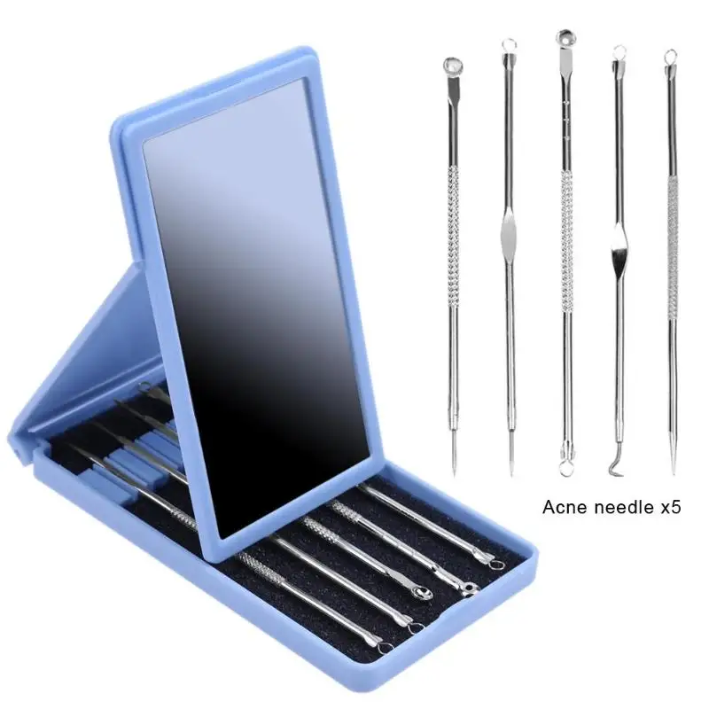 

5pcs Blackhead Remover Cleaner Acne Blemish Needle Pimple Spot Extractor