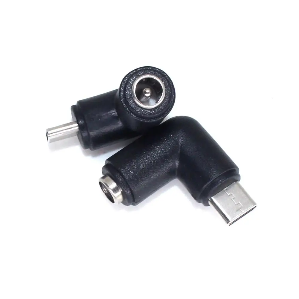 5.5*2.1mm 5.5 x 2.1 mm Female jack to Type-C USB 3.1 Male Plug 90 / 180 Degrees DC Power Connector Adapter DC to Type c male