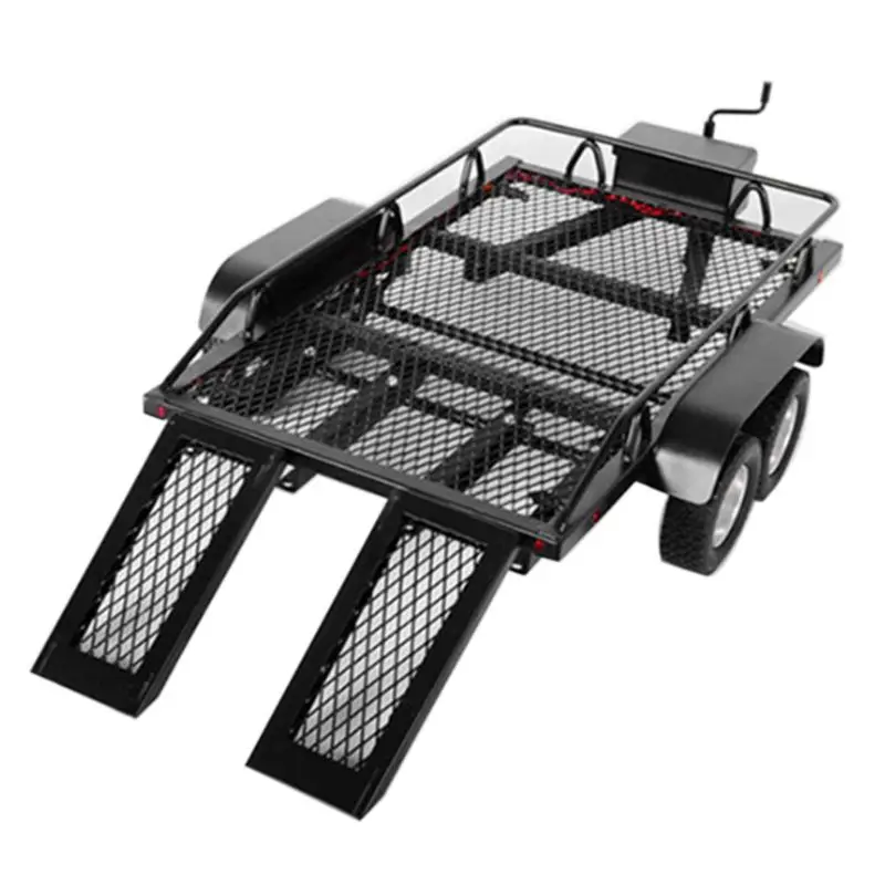Металлический прицеп для 1/10 Rc Рок Гусеничный грузовик Trx4 осевой Scx10 90046 90047 Cc01 D90 D110 R7RB