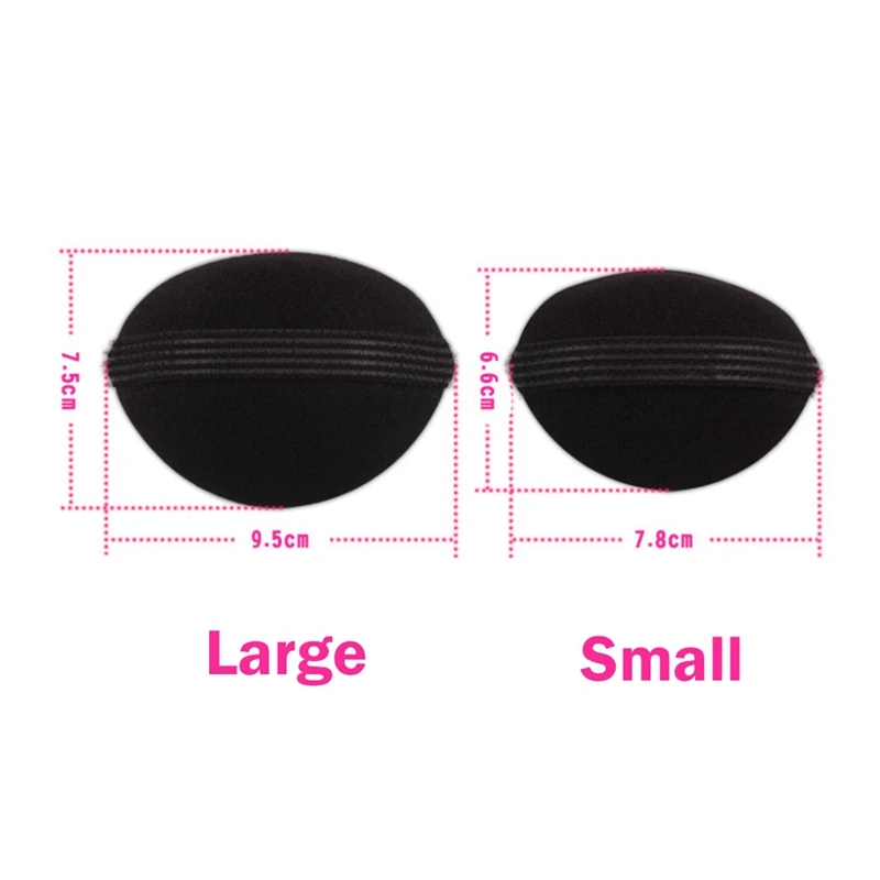 2pcs Easy Hair Braider The Princess Styling Hair Fluffy Sponge Pad Increased Hair Styling Style Dressing Beauty Make Up Fast Bun