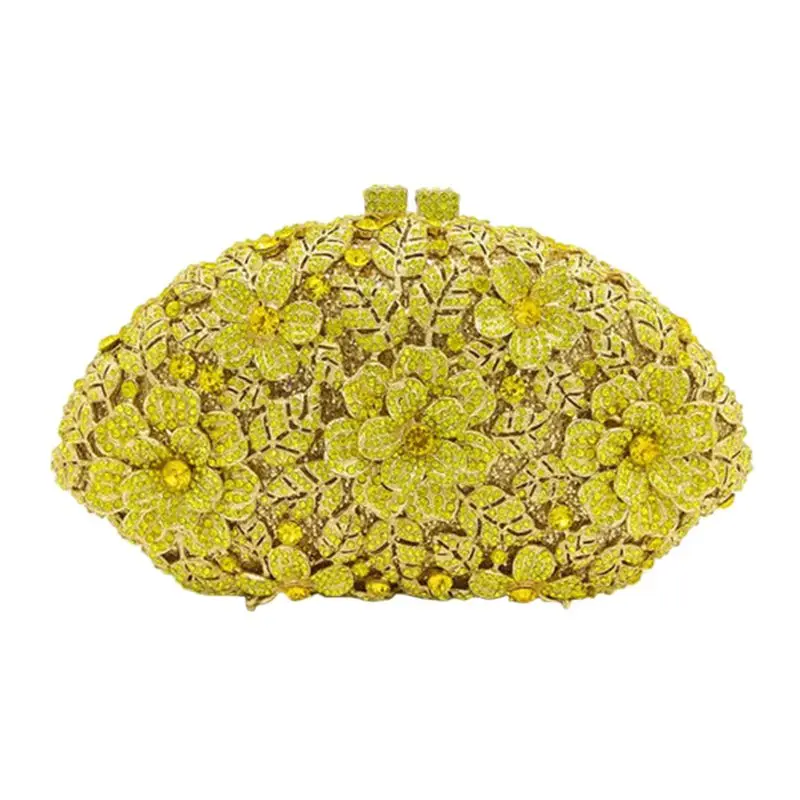 

Glitter Flower Clutch Shell Shaped Evening Purse Bag Women Formal Dinner Handbag Wedding Party Prom Bridal Shoulder Bags A69C