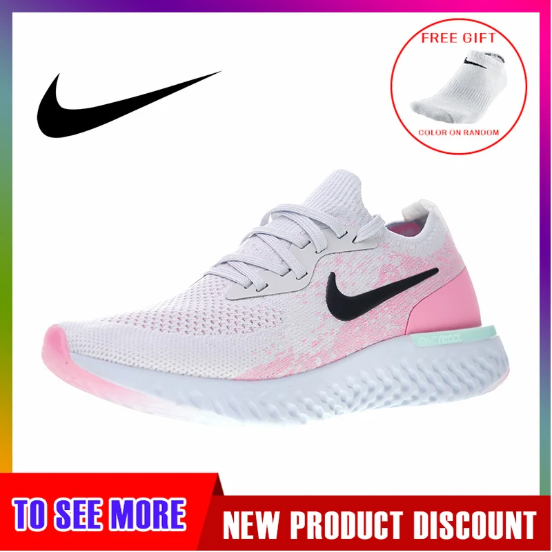 

Original Authentic Nike Epic React Flyknit Women's Running Shoes Fashion Outdoor Sports Comfortable Breathable AQ0070-007