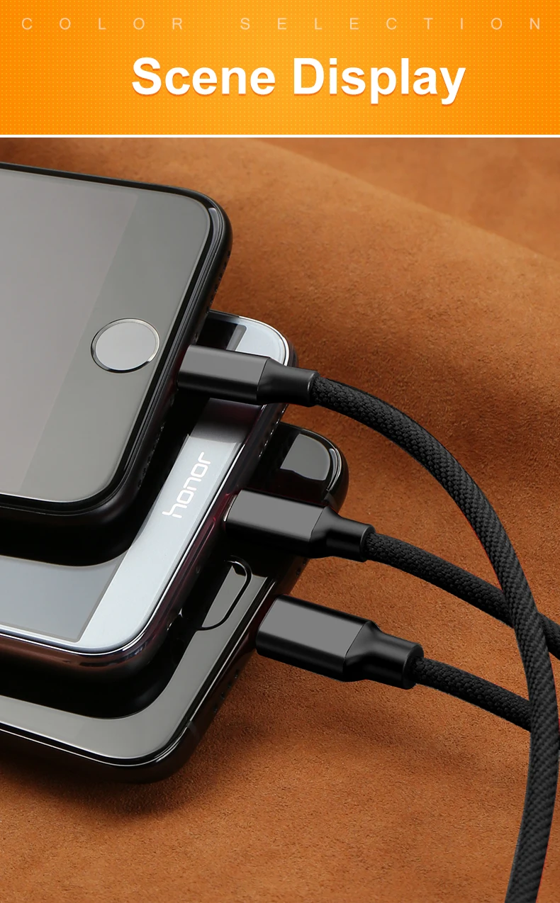 YAZH 3 в 1 Usb кабель для зарядки мобильного телефона Micro type дата кабель для Iphone Xs 11 8 Android samsung huawei Xiaomi зарядное устройство Шнур