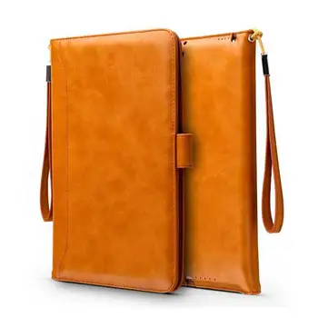 

The Application of Apple Mini 2 3 Lanyard Tablet PC Covers Business Wrist Splint Card Instert Holder iPad Mini4 Leather Case