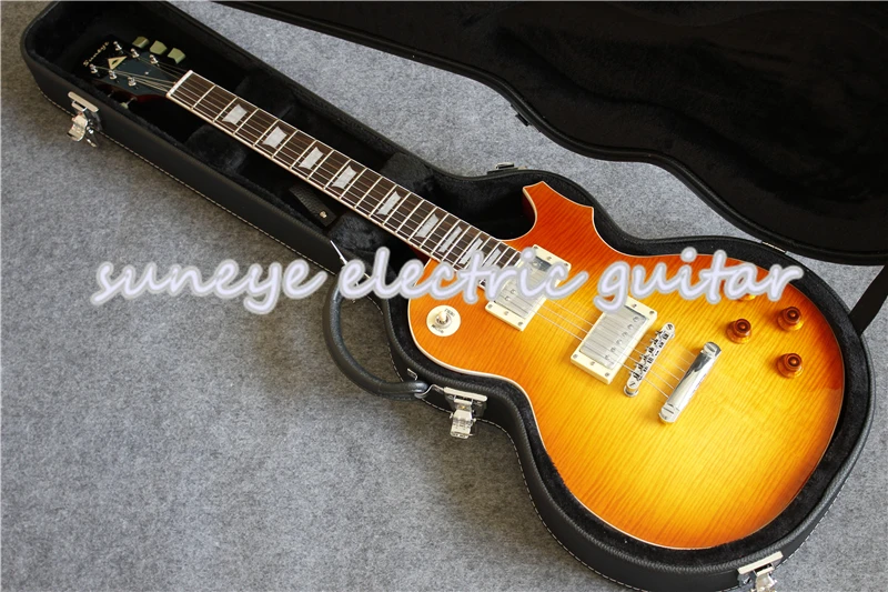 

Suneye Electric Guitar In Boston Sunset Fade Finish China DIY Guitar Kit With Black Guitar Case