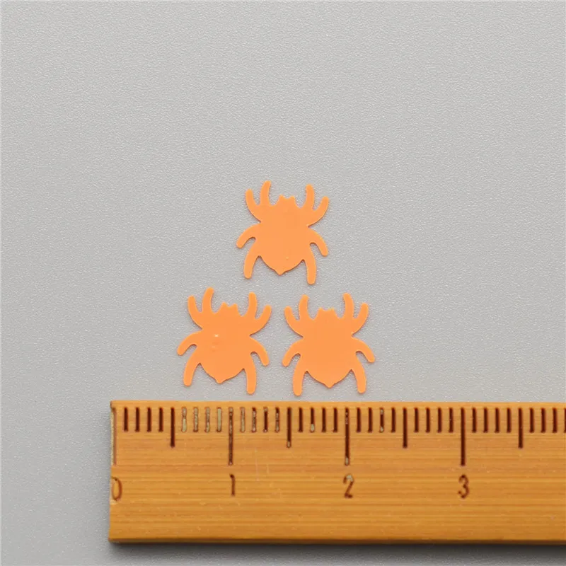 8mm orange 300 шт.(25 г) 18*20 мм Хэллоуин паук свободные блестки красивые товары для рукоделия для скрапбукинга Diy аксессуары для детей DIY - Цвет: 8mm orange