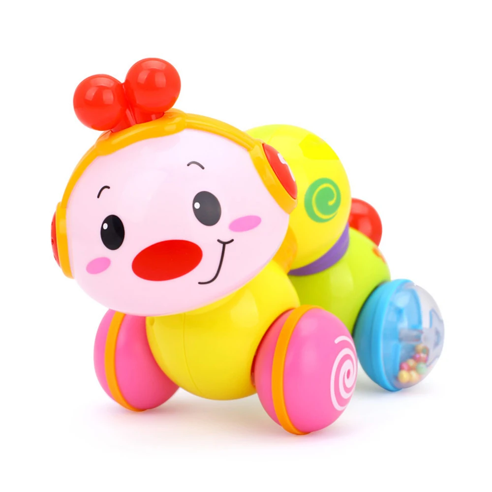 

Crawling bug toy Creeping Worm Lovely cute music worm press function with music and light learning children toys ABS 6 month kid
