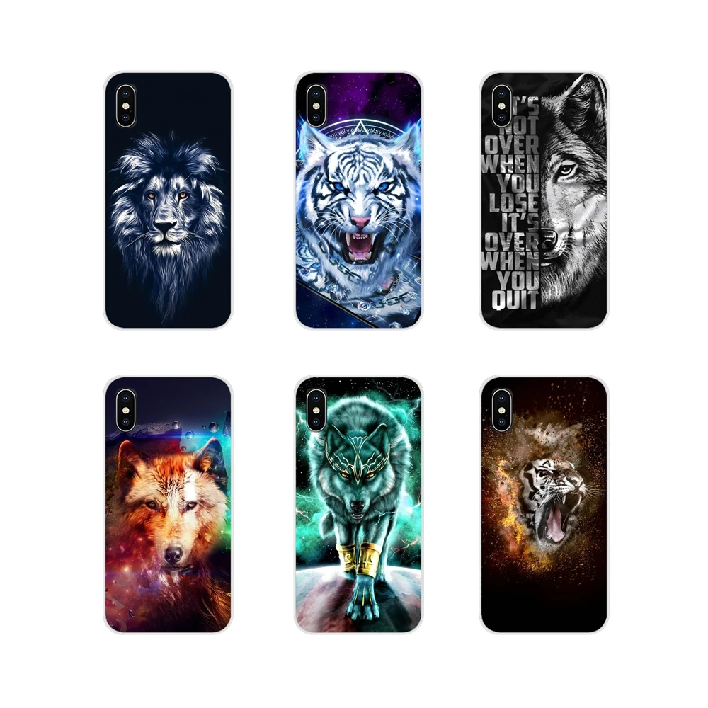 

Silicone Phone Shell Cases For Motorola Moto X4 E4 E5 G5 G5S G6 Z Z2 Z3 G G2 G3 C Play Plus Classic Cool lion tiger Wolf fashion