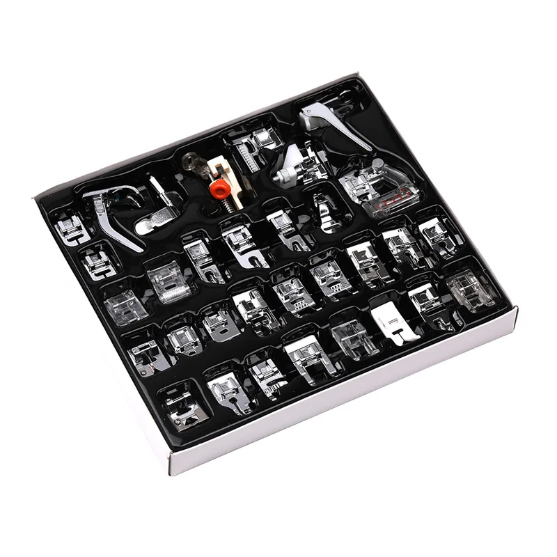 

Hot 32/42/48 Pcs Sewing Machine Presser Foot Feet Kit Set With Box Brother Singer Janom Sewing Tool Machines Foot Tools Accesso