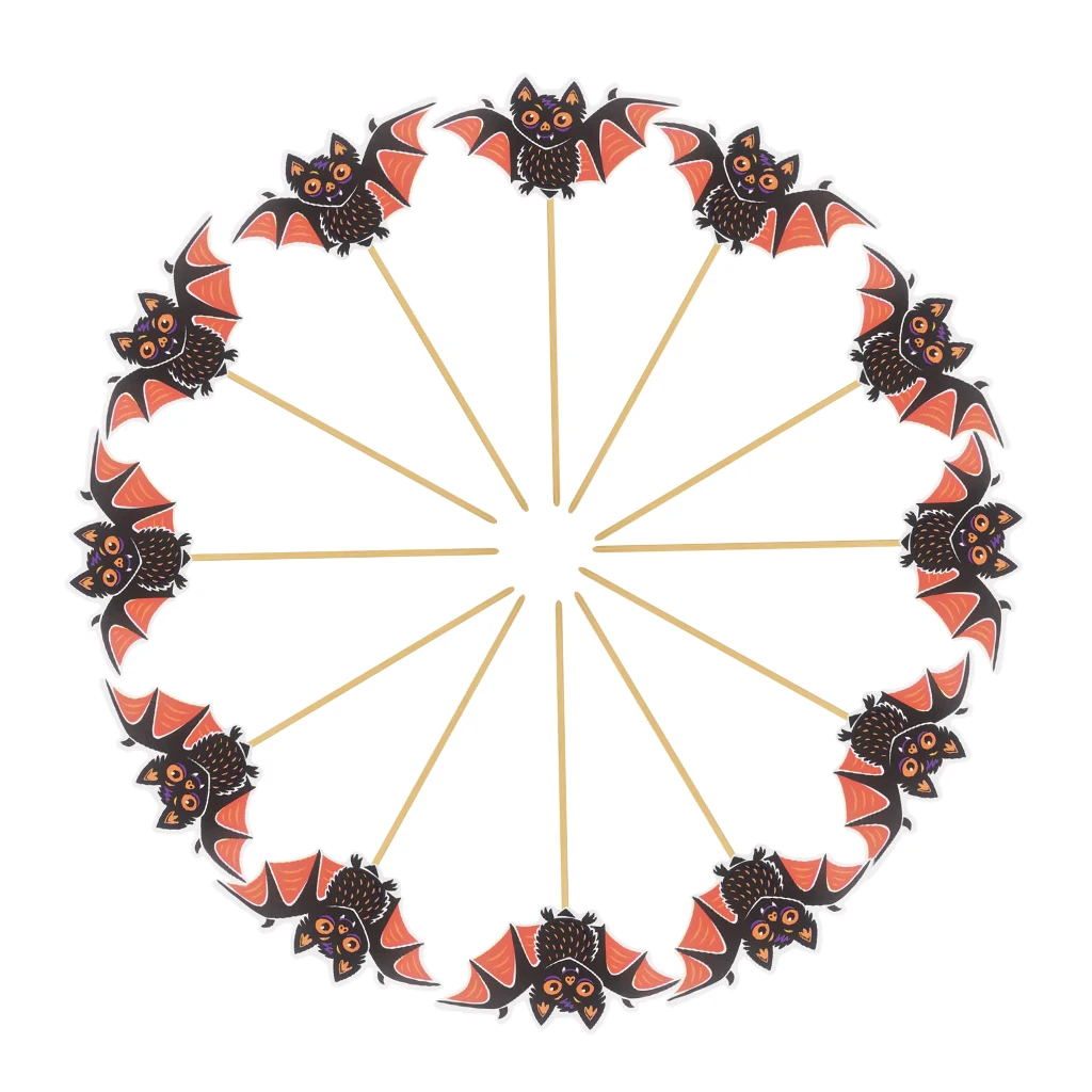 12 Sets Cute Cupcake Picks Jungle Safari Favors Cake Toppers Party Decors