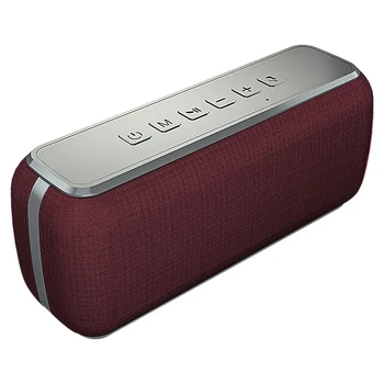 

Wireless Bluetooth Speaker 50W High Power Subwoofer Outdoor Waterproof Portable Computer o red