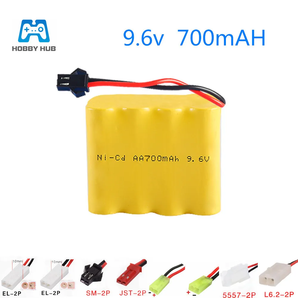 

9.6v 700mah NI-CD AA Rechargeable battery for RC car Tank remote control electric toys vehicles 9.6 v 700 mah nicd aa battery
