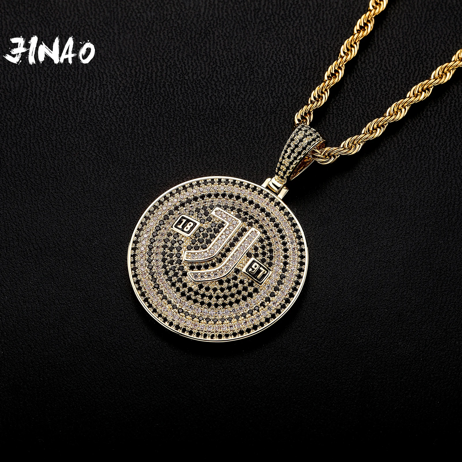 

JINAO European and American Style High Quality Ice Cravejado AAA+ Cubic Zircon Necklace&Pendant Jewelry For Gift