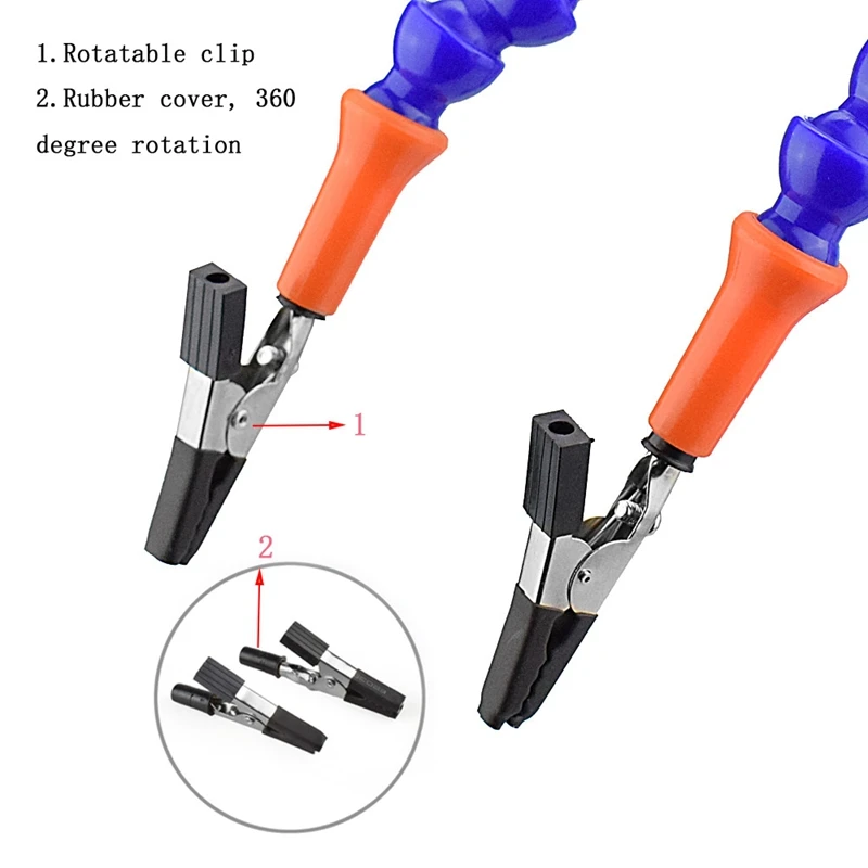 Bench Vise Table Clamp Soldering Station with 3pc Flexible Arms Soldeirng Iron Holder PCB Welding Repair Third Hand Tool rework station