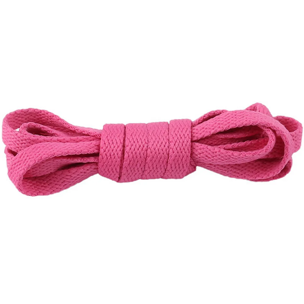 Hot Pink Canvas shoes replacement laces 19 candy color replacement sports shoes casual shoes Spare lace shoe accessory Заменить шнурки - Цвет: Hot Pink
