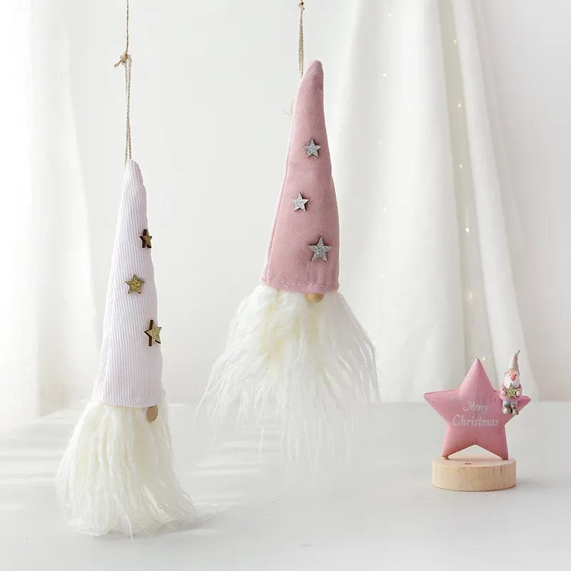 Любимая Рождественская елка для девочек, подвеска, новогодний декор для девочек, стиль INS, мини-розовый подвесной орнамент для дома, Рождественское украшение DF40