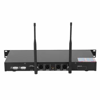 

Gray Audio 4x800 Paths UHF Diversity Wireless Handheld Microphone Mic System Superior Sound Quality Professional Feature