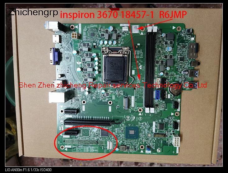 For Dell Inspiron 3670 Desktop Motherboard Eagle Mt 184571 Nkg71 B360 Chipset Ddr4 0r6jmp
