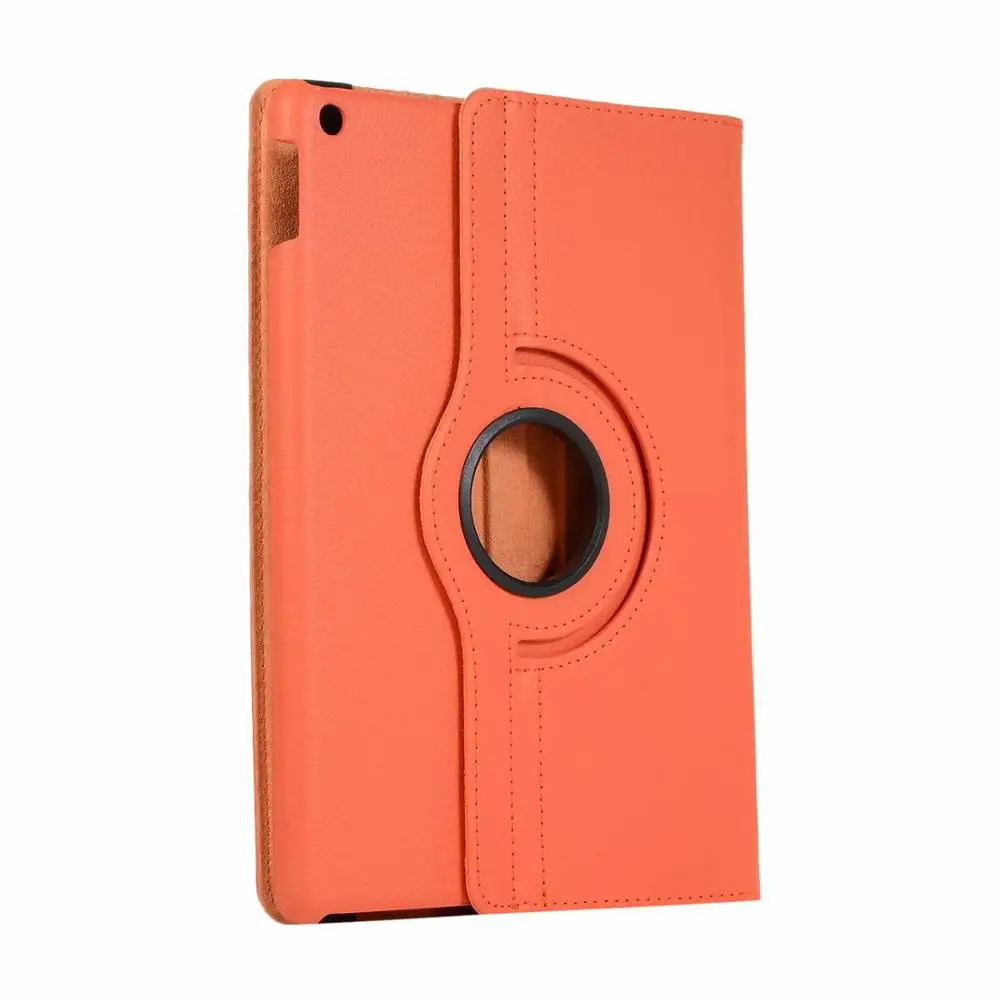 360 Вращающийся чехол для iPad 10,2, чехол A2200 A2198 A2233 из искусственной кожи, авто-Спящий чехол-подставка, чехол для iPad 7 10,2 - Цвет: Orange