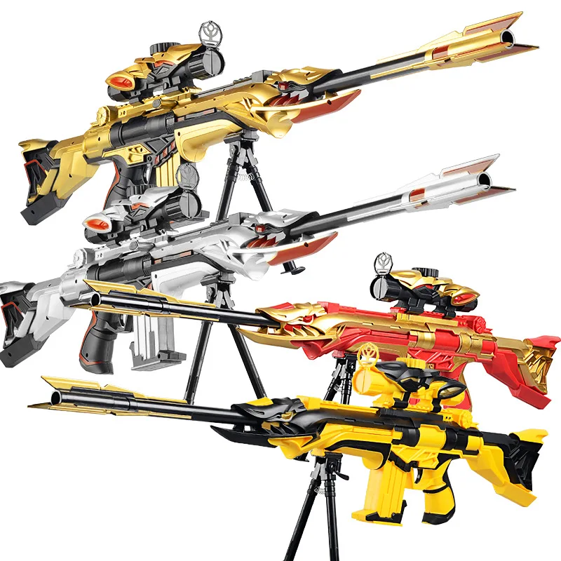 

Manual Version Assassins Water Gun Children Toy Gun Capable Emission Crystal Elastic-Counter Strike Cosplay Battle Gun