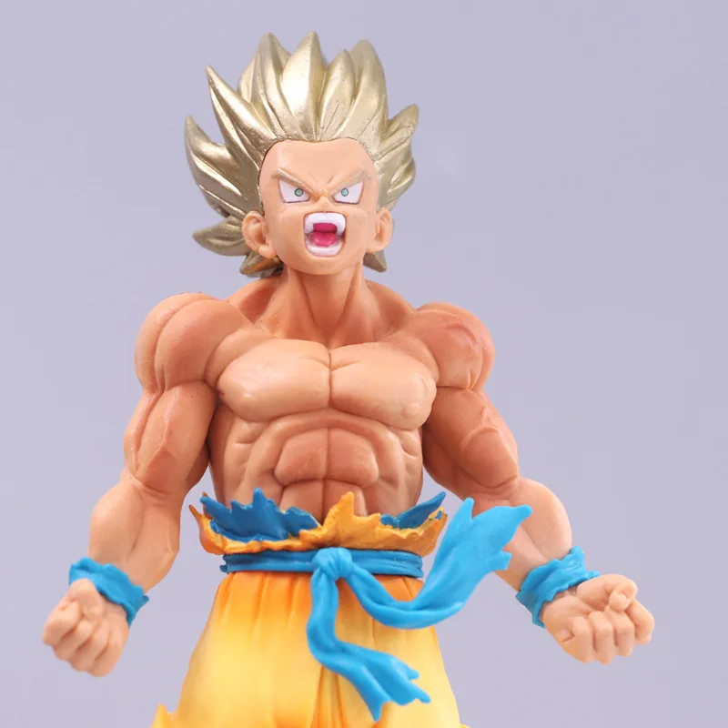 Аниме Гараж Комплект Модель qlz Супер Saiyan для крови супер блонд Гоку взрывоопасный газ в коробке