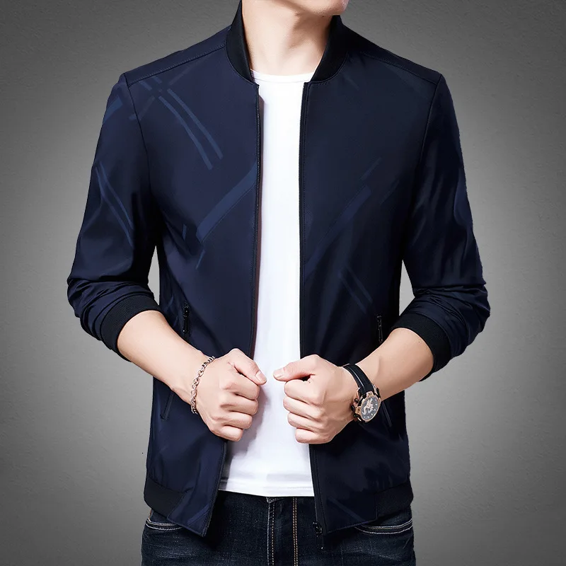 

Male Autumn Clothing 2019 Business Affairs Leisure Time Baseball Lead Autumn Thin Section Middle Age Man Jacket Father Dress
