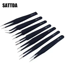 Прецизионный промышленный Пинцет из нержавеющей стали для зажима электронных компонентов ESD-10 ESD-12