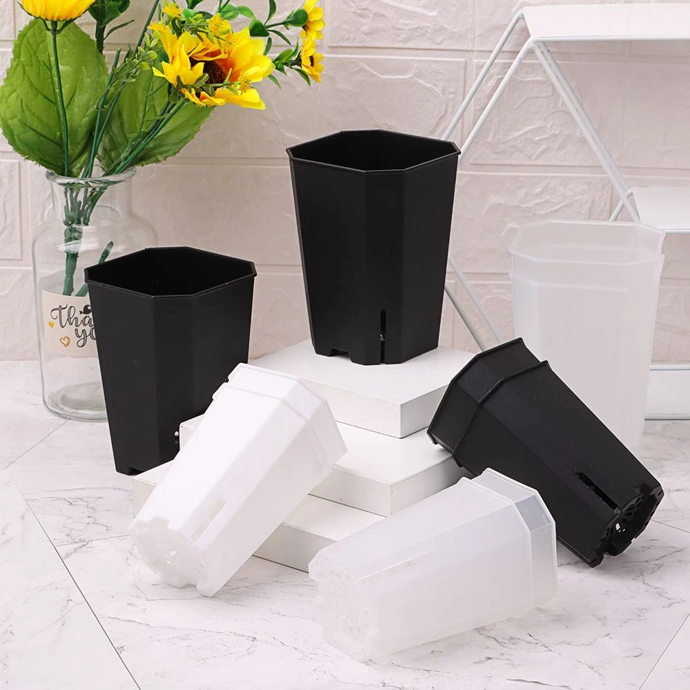 Plastics Side Hole Flower Pot Octagonal Square Pots Wholesale Succulent