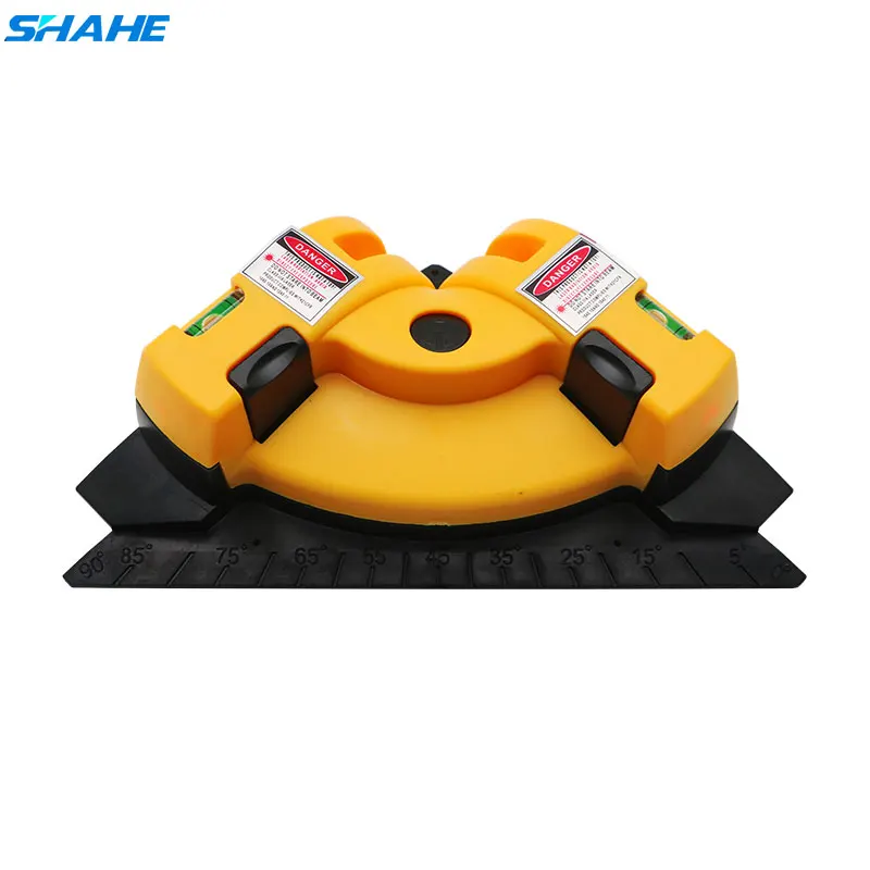 

SHAHE Square Right Angle 90 Degree Vertical Horizontal Line Projection Laser Levels Measurement Tools Level Laser