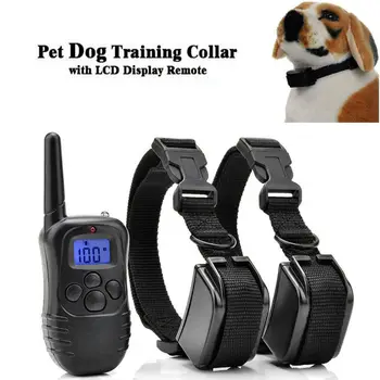 

Electric Dog Anti Bark Trainer Pet Stop Barking Training Adjustable Collar Remmote Control 300M Dog No Bark Collar