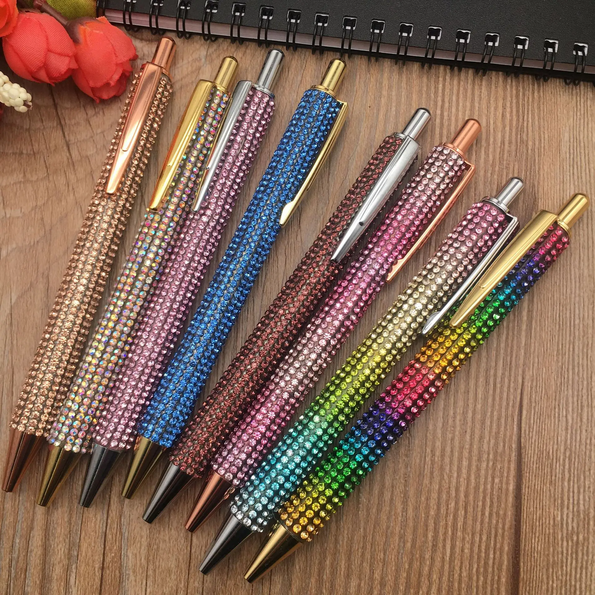 

Diamond Rhinestone Ballpoint Pen Crystal Pen 0.7mm Refill Wedding Celebration Pen School Office Stationery Student Writing Tools