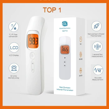 

In Stock Thermometer Infrared Digital Non-contact Infrared Forehead Thermometer LCD Backlight Termometro Infravermelh