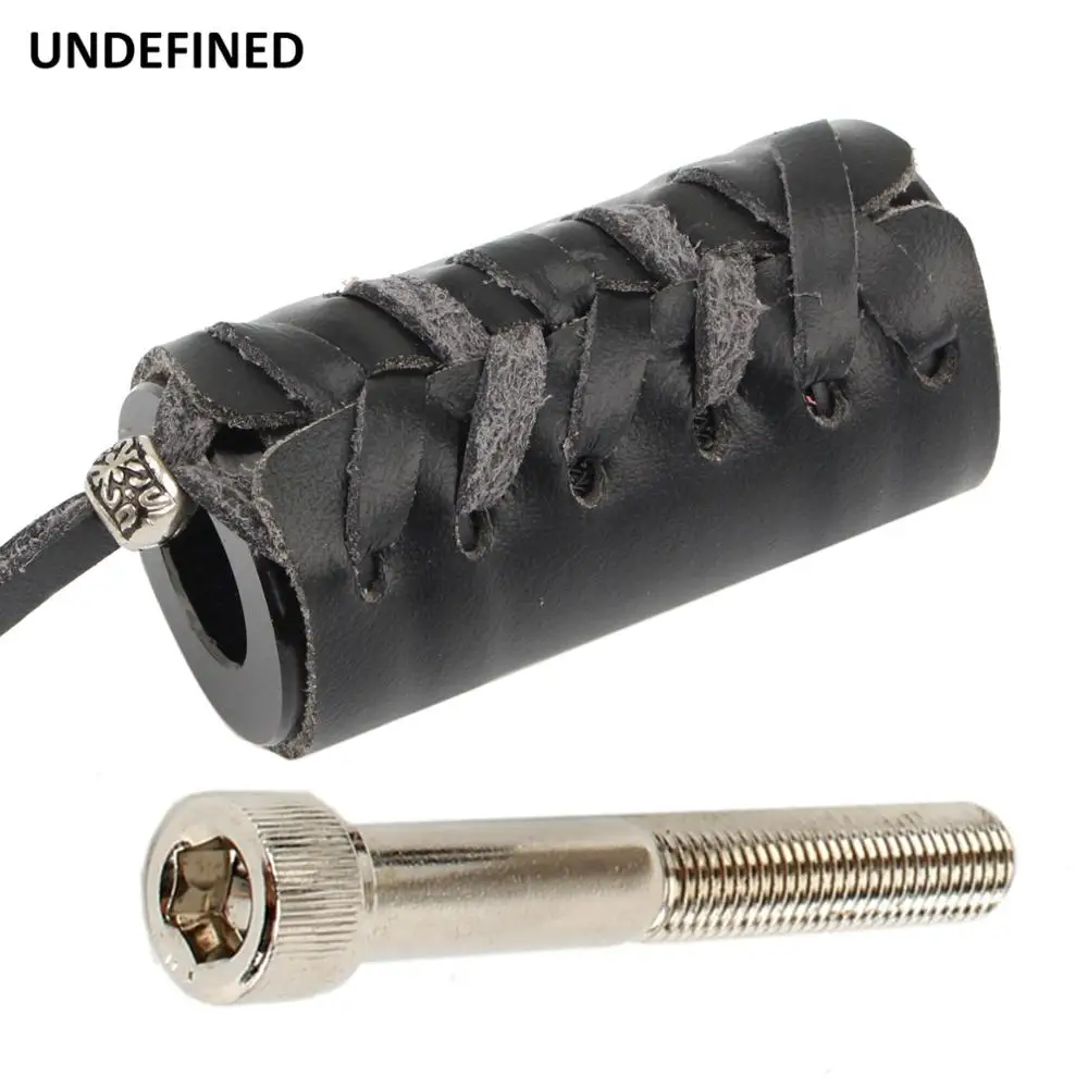 Motorcycle Foot Pegs Footrest Leather Cover Gear Shifter Peg Covers For Harley Sportster XL Dyna Wide Glide Street Bob Universal