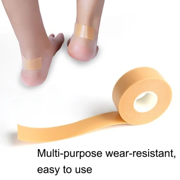 

5M Foot Care Protector Tap Silicone Gel Heel Cushion Protector Foot Feet Care Shoe Insert Pad Insole Useful Heel Protector