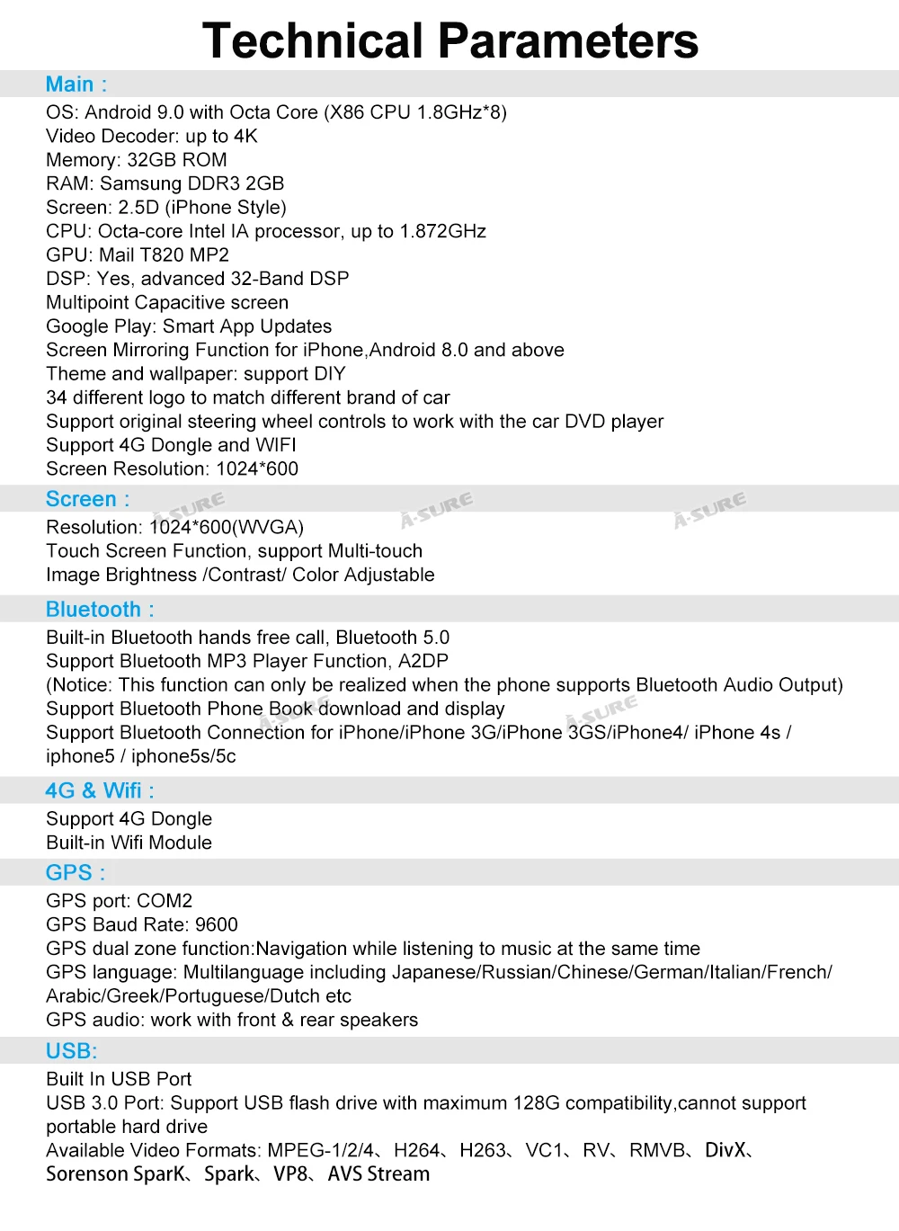 A-Sure 9 дюймов 2 Din 32G rom Android автомобильный универсальный радио gps навигатор для Volkswagen VW Tiguan Polo Golf 5 6 Passat Seat Skoda