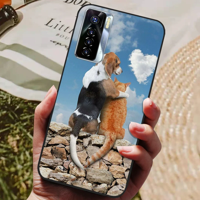 Silicone Back Cover Phone Case with Soft Bumper Coque