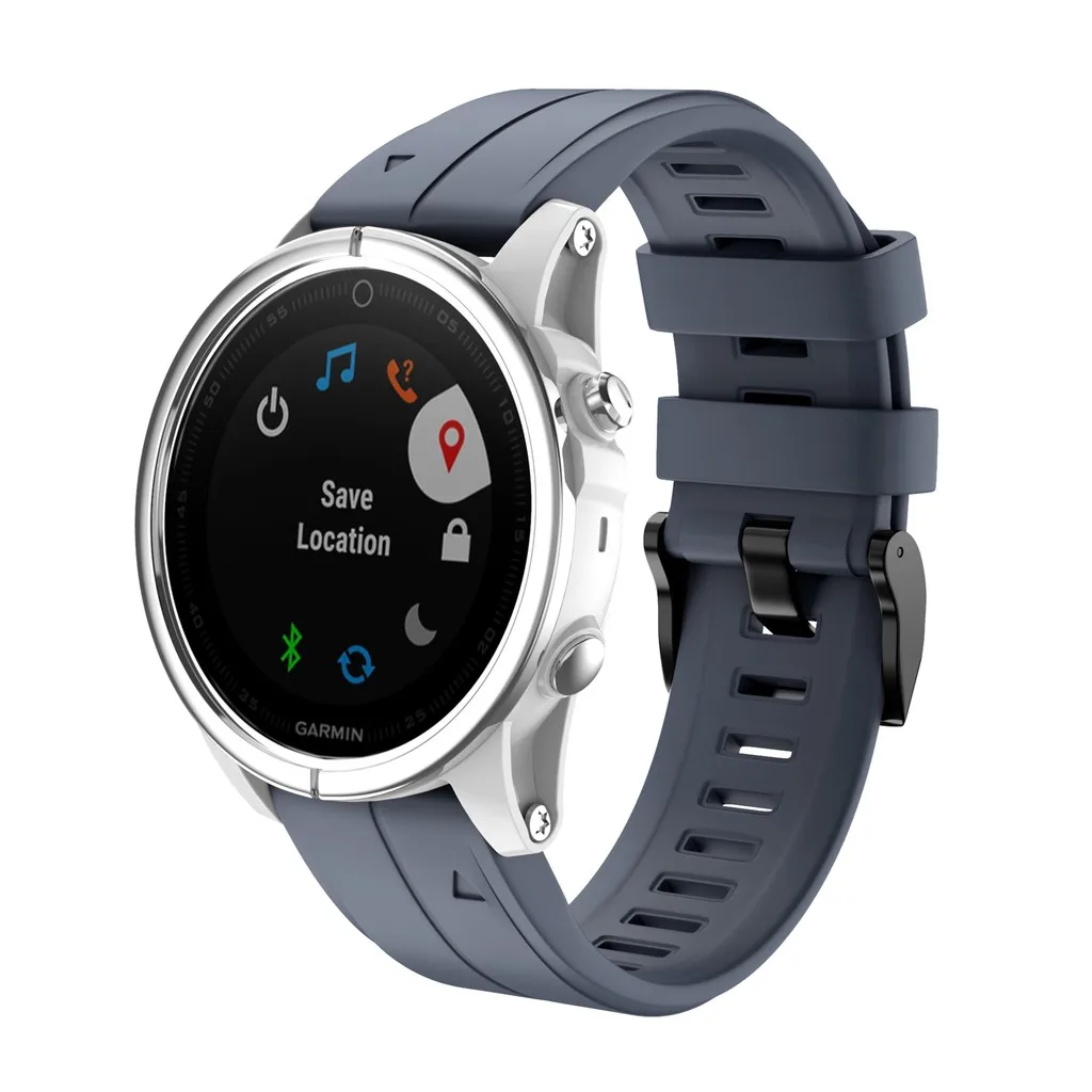 Heang мягкий силиконовый ремешок для часов для Garmin Fenix 6S pro/5S/Fenix 5S Plus