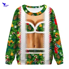 Женский свитер для скейтбординга с 3D рождественским принтом Забавный джемпер осень зима Спорт на открытом воздухе Паркур пуловер Топы Одежда