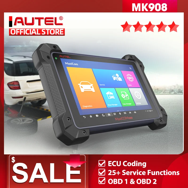 Autel MaxiCOM MK908 (усовершенствованная версия MS908) Автомобильный диагностический