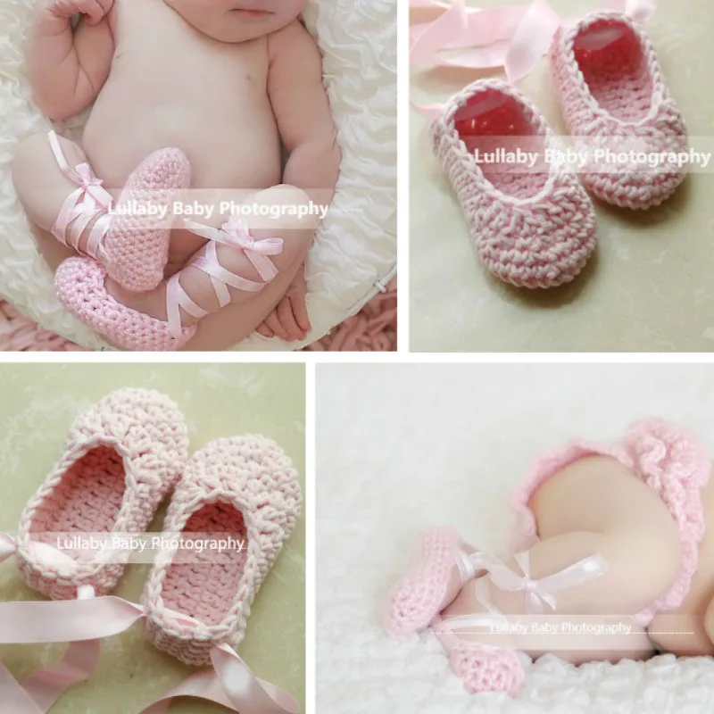 Newborn Photography Props Ballet Toe Shoes Baby Shoes Infant Photo Shoot Accessories Full Moon Baby Girl Shoes Creative Props