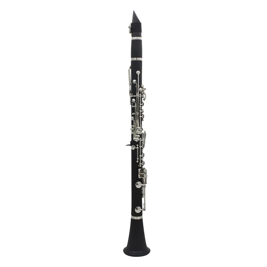 Premium Bakelite Falling Tune B Clarinet with Case Reed Clip Screwdriver Cleaning Cloth Strap Classical Jazz Musical Instrument