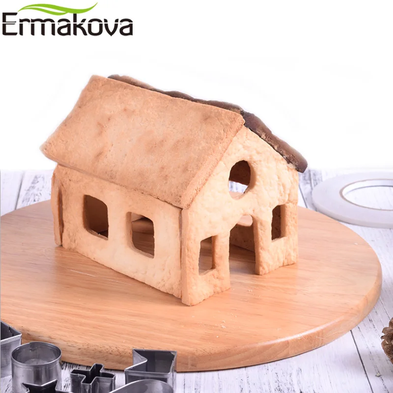 ERMAKOVA 10/18 ШТ формочки для печенья Stamper 3D набор пряничного домика DIY Инструменты