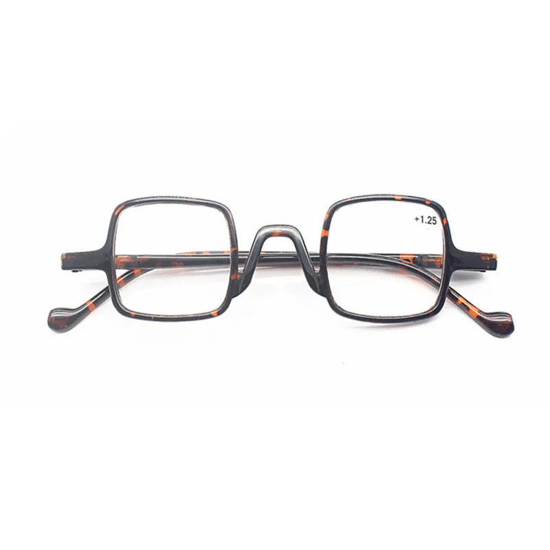 New Fashion Ultralight Punk Reading Glasses Small Frame Square Presbyopia Eyeglasses Hyperopia Eyewear With0.+4.0 NX