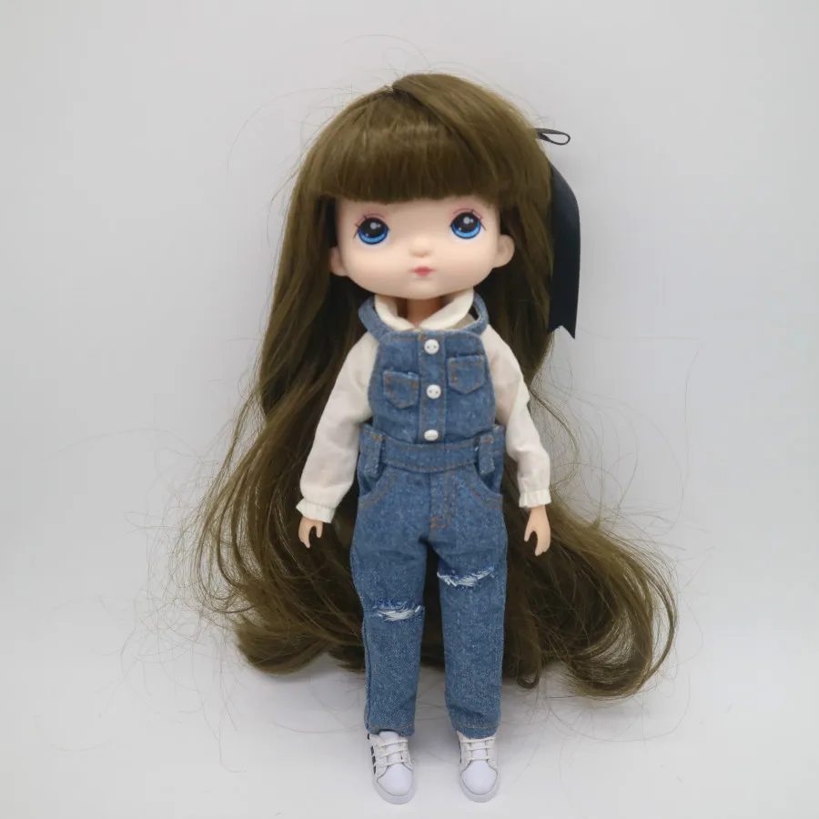 Мультфильм куклы нанаф Куклы как HOLA куклы, с licca тело лицо может DIY, 23 см высота - Цвет: Doll 2
