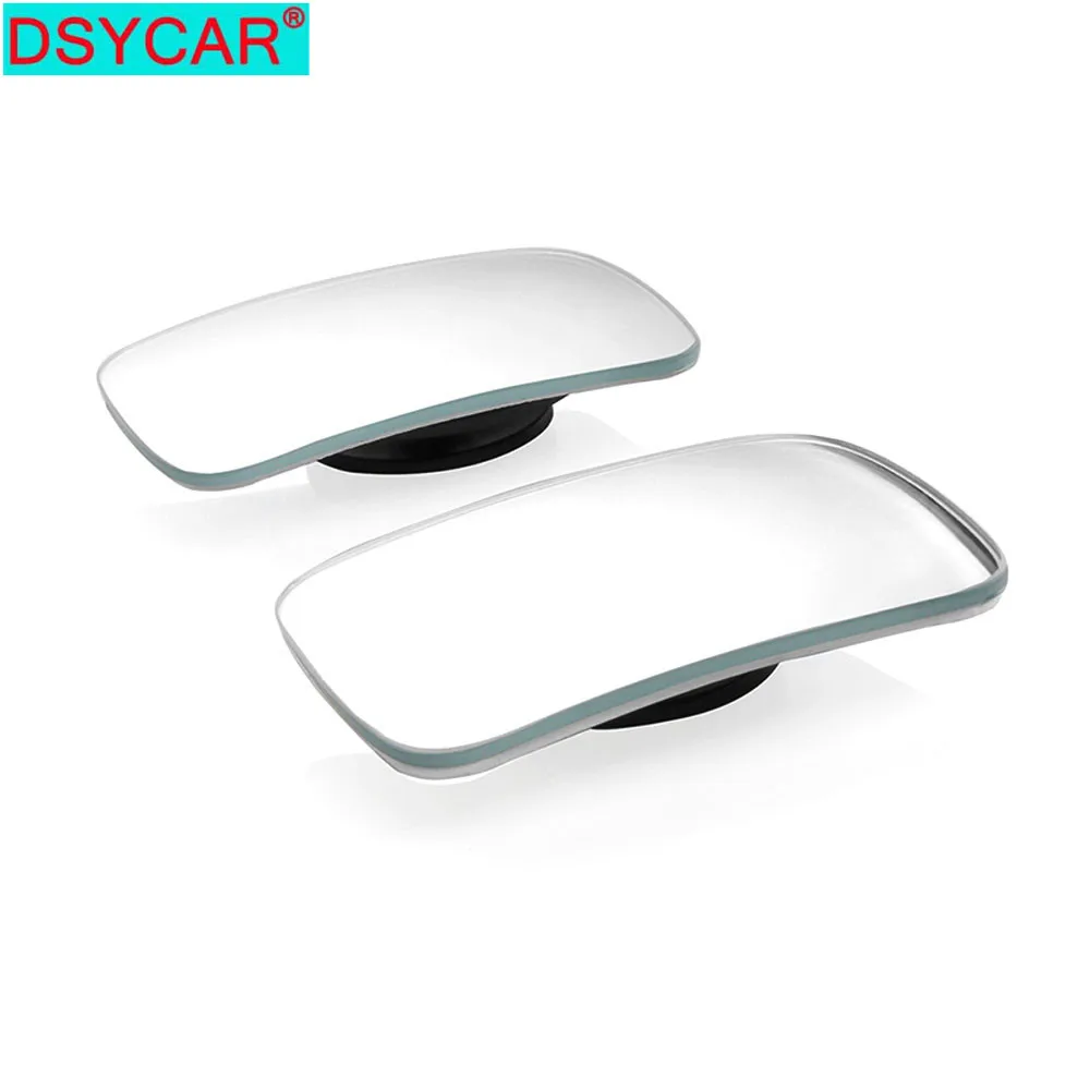 

DSYCAR 1Pair Blind Spot Mirror, HD Glass Convex Lens Frameless Adjustable Blind Spot Mirror for All Universal Vehicles